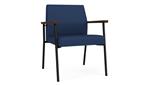 Ocean Dillon Polyurethane / Black Steel Finish / Riftwood Walnut Armrests