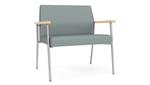 Lucid Dillon Polyurethane / Silver Finish / Natural Maple Armrests