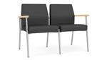 Graphite Dillon Polyurethane / Silver Finish / Natural Maple Armrests