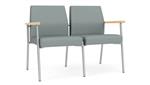Lucid Dillon Polyurethane / Silver Finish / Natural Maple Armrests