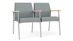 Lucid Dillon Polyurethane / Silver Finish / Natural Maple Armrests