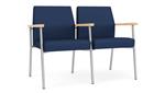 Ocean Dillon Polyurethane / Silver Finish / Natural Maple Armrests