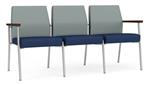 Lucid Dillon Polyurethane / Ocean Dillon Polyurethane / Silver Finish / Riftwood Walnut Arm Cap