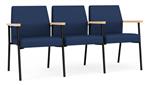 Ocean Dillon Polyurethane / Black Steel Finish /Natural Maple Armrests