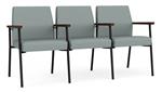 Lucid Dillon Polyurethane / Black Steel Finish / Riftwood Walnut Armrests