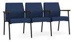 Ocean Dillon Polyurethane / Black Steel Finish / Riftwood Walnut Armrests