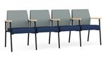 Lucid Dillon Polyurethane / Ocean Dillon Polyurethane / Black Steel Finish / Natural Arm Cap