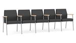 Graphite Dillon Polyurethane / Silver Finish / Natural Maple Armrests