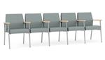 Lucid Dillon Polyurethane / Silver Finish / Natural Maple Armrests