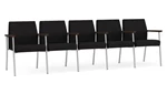 Black Open House Fabric / Silver Finish / Riftwood Walnut Armrests