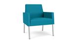 Waterfall Open House Fabric/Silver Finish Legs