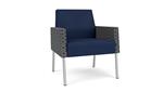 Ink Modena Polyurethane/ Echo Rise Fabric/Silver Finish Legs
