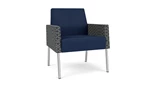 Ink Modena Polyurethane/ Echo Rise Fabric/Silver Finish Legs