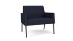 Navy Open House Fabric/Charcoal Finish Legs