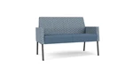 Rain Song Rise Fabric/ Titan Modena Polyurethane/Charcoal Finish Legs