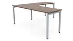 Modern Walnut / Silver / Right Return