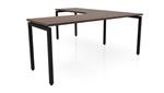 Modern Walnut / Black / Left Return