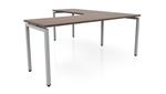 Modern Walnut / Silver / Left Return