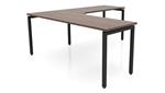 Modern Walnut / Black / Right Return