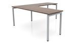 Modern Walnut / Silver / Right Return