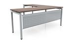 Modern Walnut / Silver / Left Return