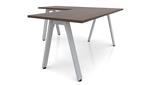 Modern Walnut / Silver Legs