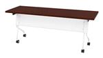 Mahogany Top / White Base