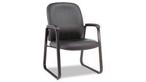 Side & Guest Chairs Alera Black Leather Guest Chair