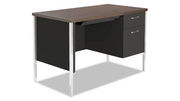 Steel & Metal Desks Alera Single Pedestal Steel Desk