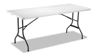 Folding Tables Alera 72" W x 30" D x 29"H Fold-in-Half Resin Folding Table