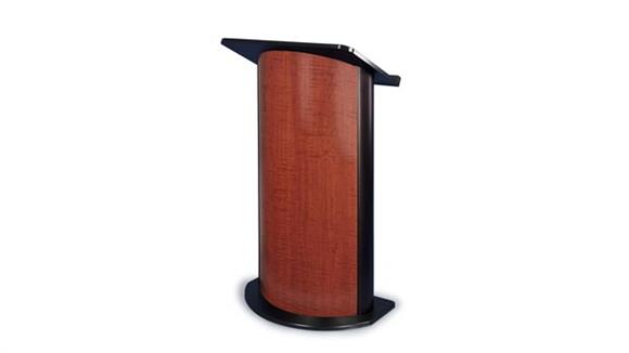 Contemporary Curved Color Panel Lectern