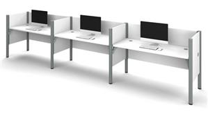 Workstations & Cubicles Bestar Office Furniture Triple Workstation