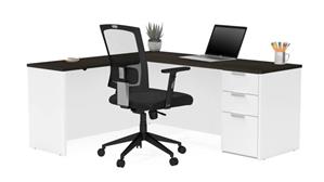 L Shaped Desks Bestar Office Furniture L-Shaped Desk