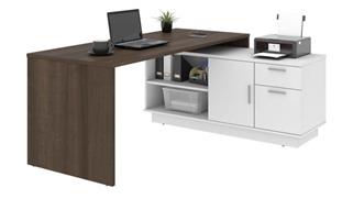 L Shaped Desks Bestar Office Furniture 72in W L-Shaped Desk
