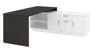 L Shaped Desks Bestar Office Furniture 72" W L-Shaped Office Desk