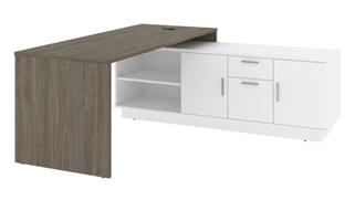 L Shaped Desks Bestar Office Furniture 72" W L-Shaped Office Desk