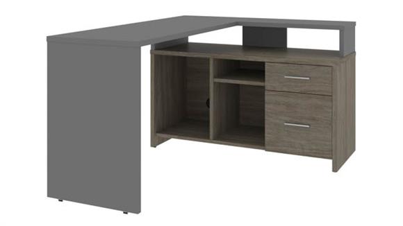 L Shaped Desks Bestar Office Furniture 56" W  L-Shaped Desk