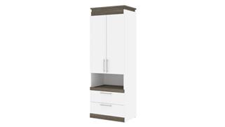 Storage Cabinets Bestar Office Furniture 30" W Storage Cabinet with Pull-Out Shelf