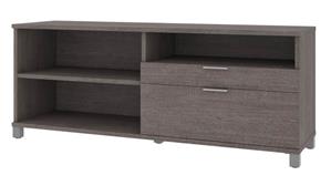 Office Credenzas Bestar Office Furniture 72in W Credenza with 2 Drawers