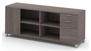 Office Credenzas Bestar Office Furniture Credenza with Three Drawers