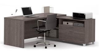L Shaped Desks Bestar Office Furniture 72in W L-Shaped Office Desk