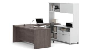 U Shaped Desks Bestar Office Furniture U Shaped Desk with Hutch