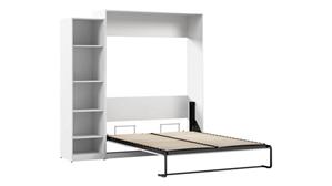 Murphy Beds - Queen Bestar Office Furniture 85in W Queen Murphy Bed with Closet Organizer