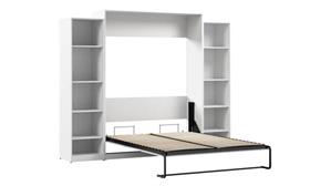 Murphy Beds - Queen Bestar Office Furniture 105in W Queen Murphy Bed with Closet Organizers