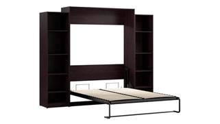 Murphy Beds - Queen Bestar Office Furniture 105in W Queen Murphy Bed with Closet Organizers