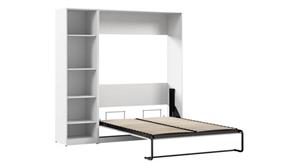 Murphy Beds - Full Bestar Office Furniture 79in W Full Murphy Bed with Closet Organizer