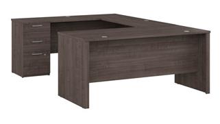 U Shaped Desks Bestar Office Furniture 65" W U-Shaped Desk