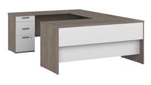 U Shaped Desks Bestar Office Furniture 65in W U-Shaped Desk