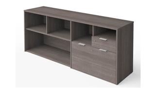 Office Credenzas Bestar Office Furniture 72in W Credenza with 2 Drawers