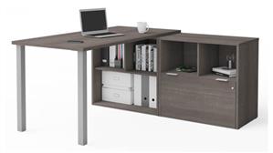 L Shaped Desks Bestar Office Furniture L-Desk with One File Drawer